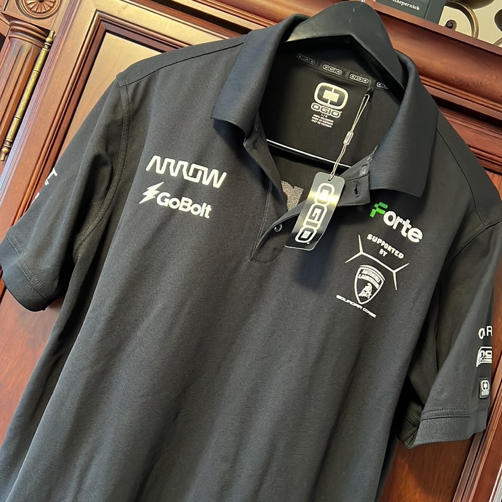 Brand New Ogio Rare Black Racing Polo Automobili Lamborghini, Go Bolt, Forte! - Picture 2 of 10